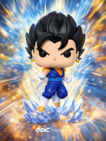 Epic Collectibles Pop Anime: Dragonball Z - Vegito Powering Up Exclusive Vinyl Figure Bundled with Box Protector Compatible for Funko in Kuwait