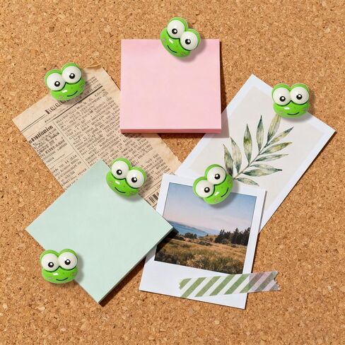 30 PCS Frog Push Pins, Animal Thumbtacks, Decorative Bulletin Board Pin, Cork Board Pushpins for Photo Wall, Map, Office or Home Decoration. in Saudi Arabia