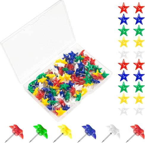 ELANE 100 Pcs Numbered Thumb Tacks for Wall Hangings,Flat Thumb Tacks and Push Pins,Map Tacks Map Pins for Presentations Photo Poster (Black) in Kuwait