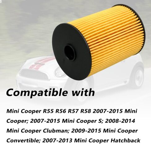 11252754870 Fuel Filter Kit Replace Suitable for Mini Cooper R55 R56 R57 R58-2007-2015 for Mini Cooper & Mini Cooper S - 2008-2014 Clubman 2009-2015 Convertible 2007-2013 Hatchback O-Rings & Seals in Kuwait