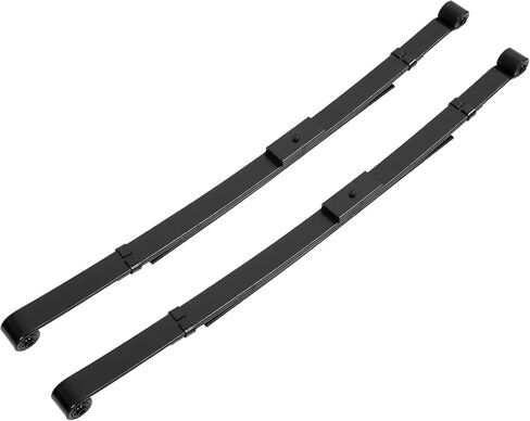 3" Lowering Leaf Spring Set Compatible with 1997-2004 Dodge Dakota 2WD Only (Extended cab, crew cab, regular cab) Powder Coated Steel Black in Kuwait