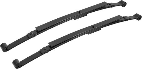 3" Lowering Leaf Spring Set Compatible with 1997-2004 Dodge Dakota 2WD Only (Extended cab, crew cab, regular cab) Powder Coated Steel Black in Kuwait