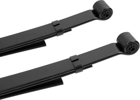 3" Lowering Leaf Spring Set Compatible with 1997-2004 Dodge Dakota 2WD Only (Extended cab, crew cab, regular cab) Powder Coated Steel Black in Kuwait