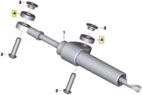 Lirun 5 قطعة 31427677987 وسادة مثبط التوجيه 5 قطعة لسيارات BMW F800S 2004-2010، لسيارات BMW F800GT 2011-2016 in Kuwait
