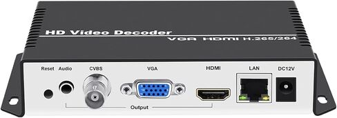 H.265 H.264 IP Video Decoder HDMI VGA CVBS Video Audio Streaming Decoder RTMP HLS RTSP UDP SRT Decoder H.265 H.264 for Decoding Video Encoder and IP Camera etc in Kuwait