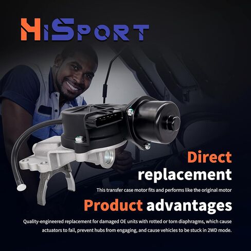 مشغل القفل التفاضلي الأمامي HiSport 4WD - متوافق مع Toyota Sequoia 2008-2022 Tundra 2007-2021 - استبدال 600-420 41400-34020 in Kuwait