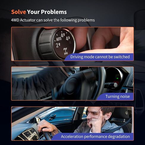 مشغل القفل التفاضلي الأمامي HiSport 4WD - متوافق مع Toyota Sequoia 2008-2022 Tundra 2007-2021 - استبدال 600-420 41400-34020 in Kuwait