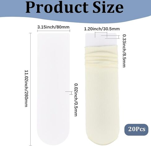 20Pcs White Cardboard Sock Shaped Inserts Blank Paper Jigs Low Cut Short Socks Shape Form Display Card Boards Stockings Packaging Cards for Store Storage Display Organizers Crafts Supply in Kuwait