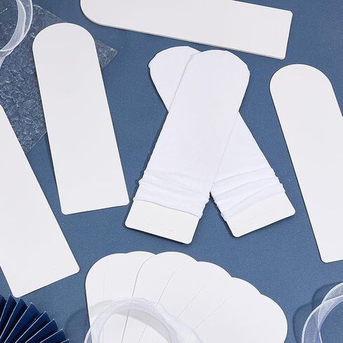 20Pcs White Cardboard Sock Shaped Inserts Blank Paper Jigs Low Cut Short Socks Shape Form Display Card Boards Stockings Packaging Cards for Store Storage Display Organizers Crafts Supply in Kuwait