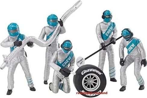 Carrera USA 20021133 21133 Figure Mechanices Realistic Scenery Accessory for Slot Car Race Track Sets, Silver in Kuwait