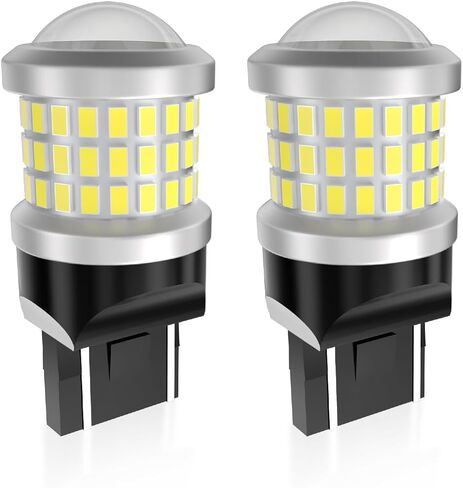3157 3156 3057 4157 3056 مصابيح LED أصفر كهرماني، استبدال فائق السطوع لأضواء إشارة الانعطاف الوامضة، أضواء العلامات الجانبية 10-60 فولت قطعتان in Saudi Arabia