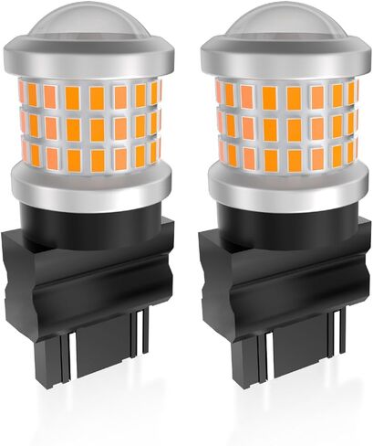 3157 3156 3057 4157 3056 LED Bulbs Amber Yellow, Super Bright Replacement for Turn Signal Blinker Lights, Side Marker Lights 10-60V 2PCS in Saudi Arabia