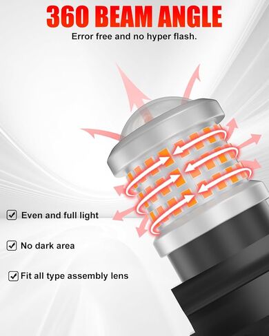 3157 3156 3057 4157 3056 LED Bulbs Amber Yellow, Super Bright Replacement for Turn Signal Blinker Lights, Side Marker Lights 10-60V 2PCS in Saudi Arabia