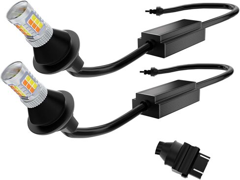 3157 3156 3057 4157 3056 LED Bulbs Amber Yellow, Super Bright Replacement for Turn Signal Blinker Lights, Side Marker Lights 10-60V 2PCS in Saudi Arabia