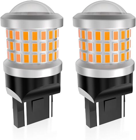 3157 3156 3057 4157 3056 LED Bulbs Amber Yellow, Super Bright Replacement for Turn Signal Blinker Lights, Side Marker Lights 10-60V 2PCS in Saudi Arabia