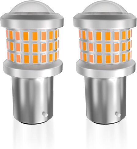 3157 3156 3057 4157 3056 LED Bulbs Amber Yellow, Super Bright Replacement for Turn Signal Blinker Lights, Side Marker Lights 10-60V 2PCS in Saudi Arabia