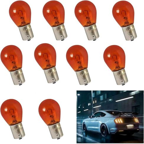 10 PCS 1156 Turn Signal Halogen Light, 12V 21W P21W BA15S 1141 S25 Copper Bulb, High Brightness Shockproof Vehicles Signal Indicator Lamp, Universal for Most Vehicles (White) in Saudi Arabia