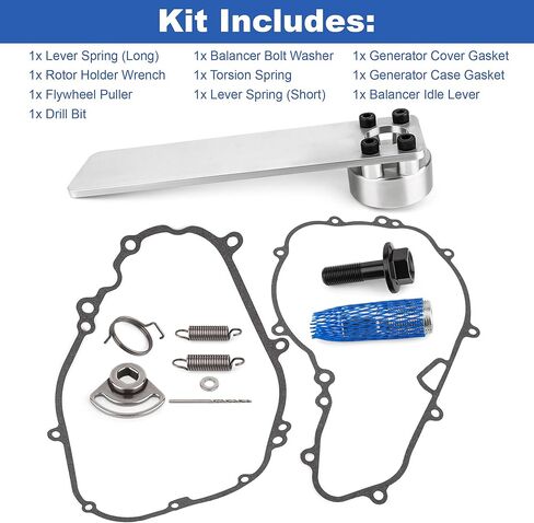 Doohickey Adjustment Counter Balancer Chain Tensioner Torsion Lever Spring Upgrade Installer Tool Kit Compatible with Kawasaki KLR650 1987-Up in Kuwait