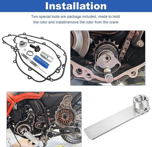 Doohickey Adjustment Counter Balancer Chain Tensioner Torsion Lever Spring Upgrade Installer Tool Kit Compatible with Kawasaki KLR650 1987-Up in Kuwait