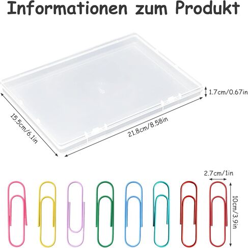 40 Pack Jumbo Clips, 4 Inch 100mm Large Size, 8 Assorted Colors Cute Multicolor Bookmark, Big Decorative Organizers for Office School Document Desk Accessories in Saudi Arabia