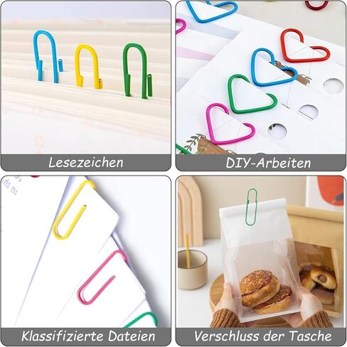 40 Pack Jumbo Clips, 4 Inch 100mm Large Size, 8 Assorted Colors Cute Multicolor Bookmark, Big Decorative Organizers for Office School Document Desk Accessories in Saudi Arabia