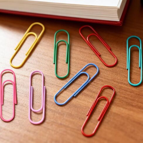 40 Pack Jumbo Clips, 4 Inch 100mm Large Size, 8 Assorted Colors Cute Multicolor Bookmark, Big Decorative Organizers for Office School Document Desk Accessories in Saudi Arabia