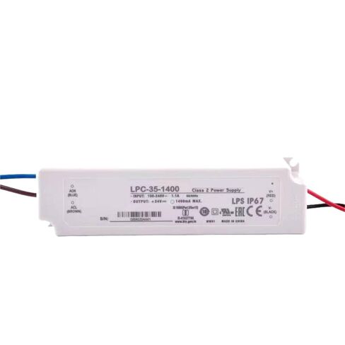 1 قطعة LPC-35-1400 1400mA تيار مستمر واحد الناتج تحويل التيار الكهربائي LED سائق IP67 in Kuwait