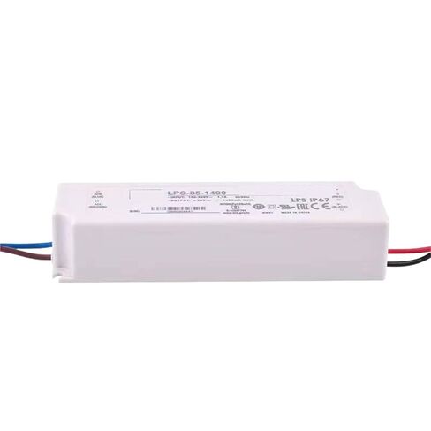 1 قطعة LPC-35-1400 1400mA تيار مستمر واحد الناتج تحويل التيار الكهربائي LED سائق IP67 in Kuwait