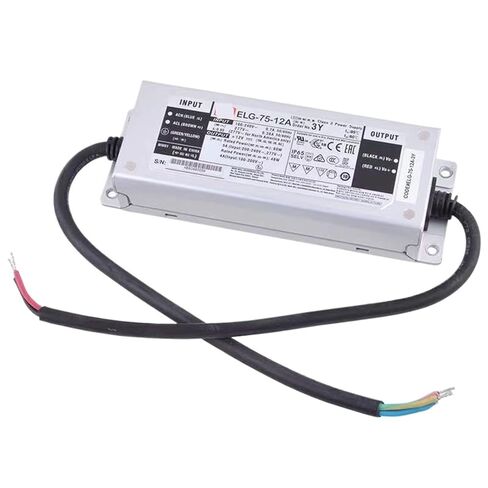 1 قطعة ELG-75-12A-3Y 12V5A الجهد المستمر LED الإضاءة سائق Buit-in نشط PFC وظيفة AC-DC داخلي في الهواء الطلق IP65 in Kuwait
