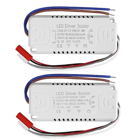 1 قطعة سائق تيار مستمر LED 3 ألوان 20-40 واط × 2 240mA محول لإمدادات الطاقة AC220V الإضاءة لشرائط LED ((30-50 واط)-2) in Kuwait