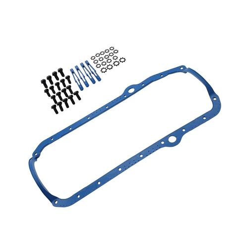 M-55HV SBC Chevy High Volume Oil Pump, Oil Pump Stud, Pick Up Screen, Steel Rod & 1Pc Rubber Gasket Compatible with 305 307 327 350 38 in Kuwait