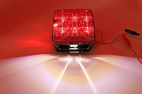 LED Submersible Trailer Tail Lights, Under 80" Combo Stop, Turn and Tail Functions with License Plate (Made in the USA) in Kuwait