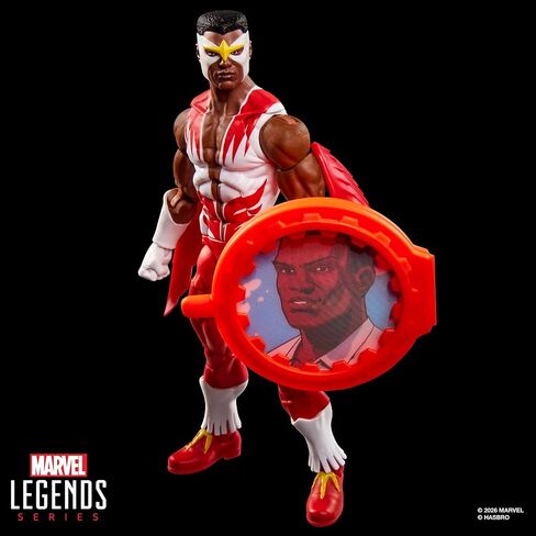سلسلة Marvel Legends Secret Wars Falcon، شخصية كابتن أمريكا كوميكس الرجعية القابلة للتجميع مقاس 6 بوصات مع درع عدسي in Kuwait
