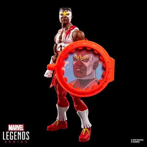 سلسلة Marvel Legends Secret Wars Falcon، شخصية كابتن أمريكا كوميكس الرجعية القابلة للتجميع مقاس 6 بوصات مع درع عدسي in Kuwait