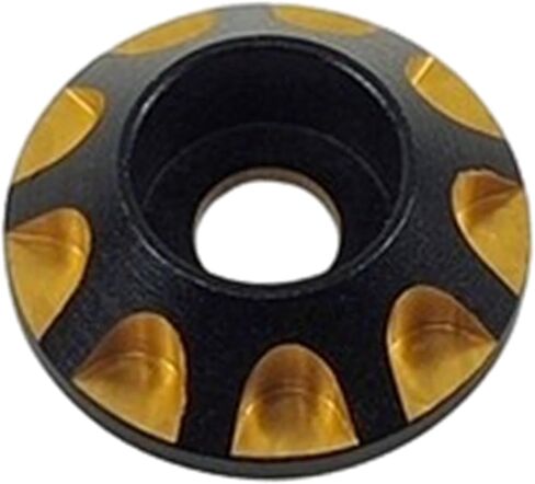 Round Head Gasket, Mountain Bike Tails Spacer Metal Professional Spare Parts M3 Decorative Gasket for Accessory, gold in Saudi Arabia