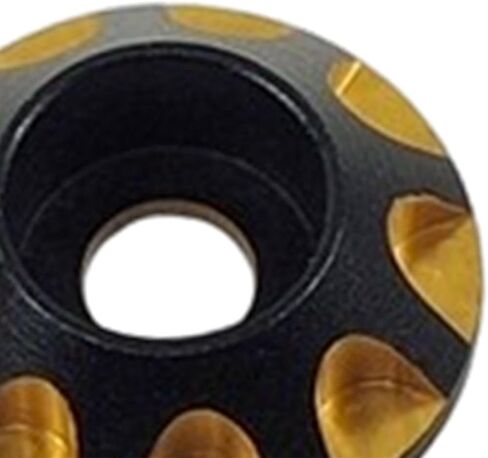 Round Head Gasket, Mountain Bike Tails Spacer Metal Professional Spare Parts M3 Decorative Gasket for Accessory, gold in Saudi Arabia