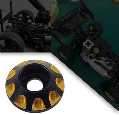 Round Head Gasket, Mountain Bike Tails Spacer Metal Professional Spare Parts M3 Decorative Gasket for Accessory, gold in Saudi Arabia