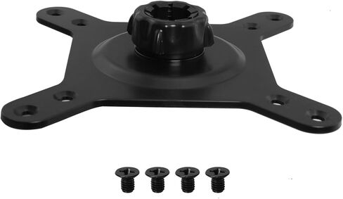 Portable Monitor Mount Adapter 17mm Ball Head to 75x75/100x100mm VESA Bracket M4 Screw Set for Tripod/Monitor Arm/Desktop Black 360 Degree Rotation With Screws in Kuwait