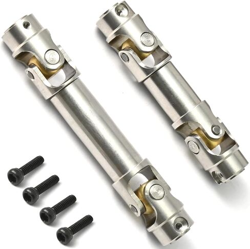 Stainless Steel Drive Shaft Front and Rear Center Shaft with D-Shaped Hole CVD Compatible with 1/18 Traxxas TRX4M Defender Bronco RC Crawler Upgrade Accessories (Silver) in Kuwait