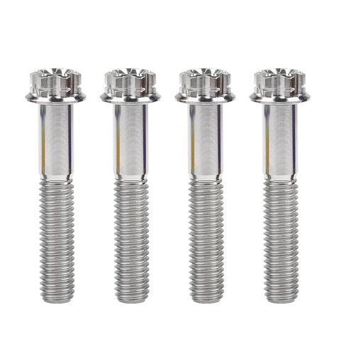 Titanium Torx Bolt M8 20 25 30 35 40 45 50 55mm Flange Head Screws for Motorcycle Car Modifications Pack of 4 (M8x35mm, Burnt Blue) in Kuwait