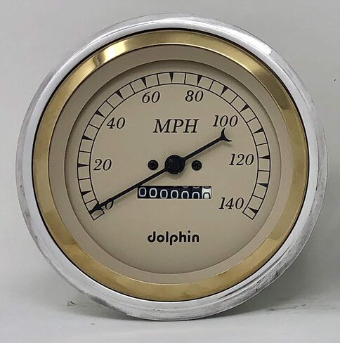 Dolphin Gauges 1947 1948 1949 1950 1951 1952 1953 Chevy Truck 5" Quad Style Gauge Dash Panel Insert Set (Gold/Tan) in Kuwait