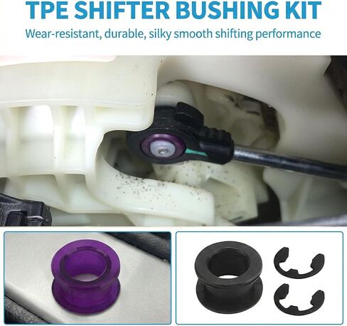 2PCS Shift Cable Bushing Repair Kit with Clips, Shifter Cable Bushing & Linkage Bush Replacement for Toyota Jeep Chevrolet, OEM# 33835-08010 33820-02370 in Saudi Arabia