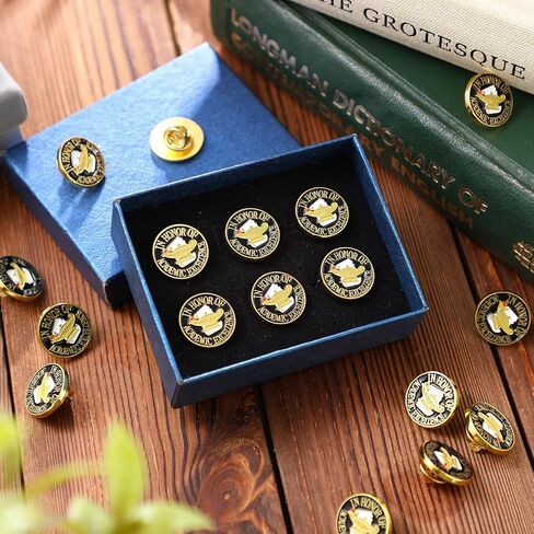24 Pcs Academic Excellence Lapel Pin, 0.75 Inch Student Recognition Enamel Pins Award Gifts for Commitment Exceptional Achievement, Celebrate Academic Excellence Supply in Kuwait