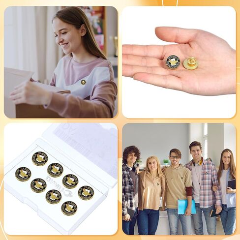 24 Pcs Academic Excellence Lapel Pin, 0.75 Inch Student Recognition Enamel Pins Award Gifts for Commitment Exceptional Achievement, Celebrate Academic Excellence Supply in Kuwait