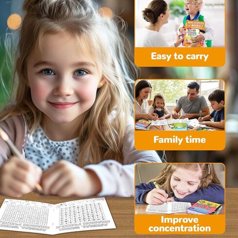 chiazllta 48 PCS Mini Activity Books for Kids Party Favors Ages 4-12 Bulk Activity Books Include Mini Coloring Book Mazes Dot to Dot Word Search Word Scramble Goodie Bags Stuffers Classroom Activities in Kuwait