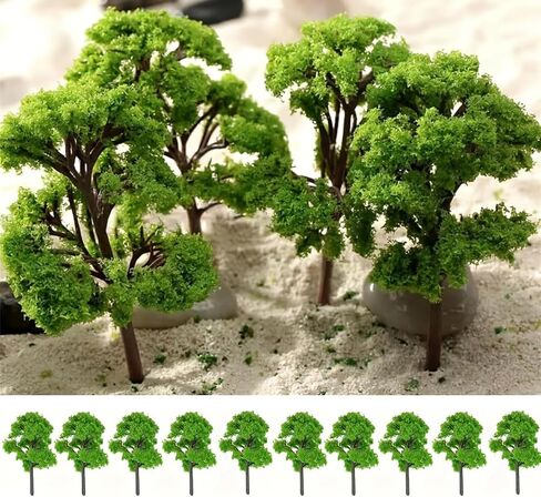 HO Scale Trees, 10PCS Model Trees 1.57in/4cm Train Railroad Park Scenery Architecture Fake Trees for DIY Crafts, Building Model, Landscape in Saudi Arabia