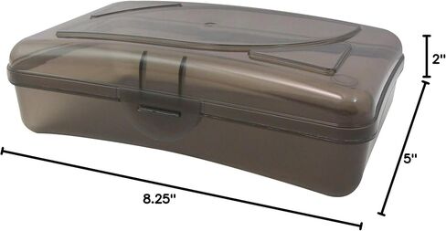Cra-Z-Art Plastic School Box, 2-3/16"H x 5-3/16"W x 8" D, Assorted Colors in Saudi Arabia