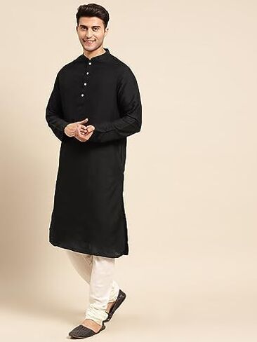 KISAH Men's Kurta Churidar Dupatta Set-Traditional Indian Ethnic Wear for Men-Ideal for Weddings, Festivals & Celebrations in Saudi Arabia