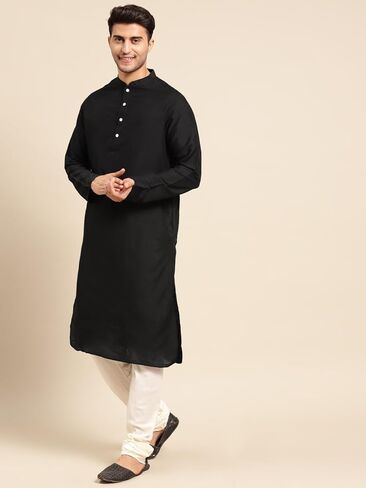 KISAH Men's Kurta Churidar Dupatta Set-Traditional Indian Ethnic Wear for Men-Ideal for Weddings, Festivals & Celebrations in Saudi Arabia