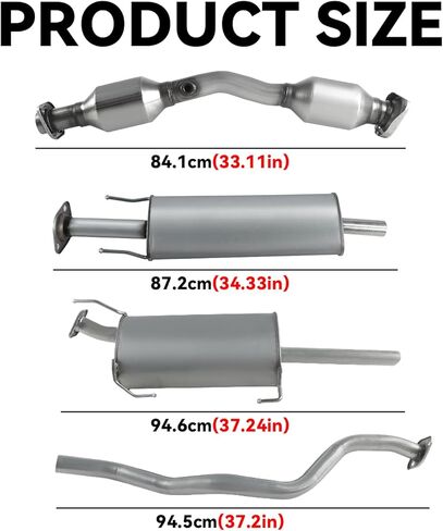 مجموعة تحفيزية مع مرنان وكاتم صوت متوافقة مع Nissan Sentra 1.8L 2013 2014 2015 2016 2017 2018، تتضمن حشية ومشبك ومجموعة مسامير زنبركية in Saudi Arabia